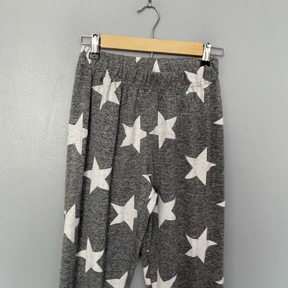 Pretty Little Thing grey white star pj pant joggers M - Picture 6 of 7